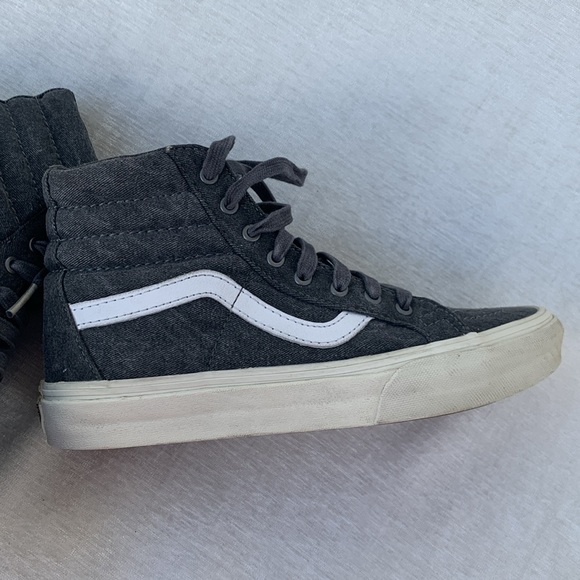 Vans Sk8-Hi Gray Overwashed Sneakers - Picture 2 of 11